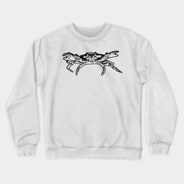 Crab Crewneck Sweatshirt by Nimmersatt